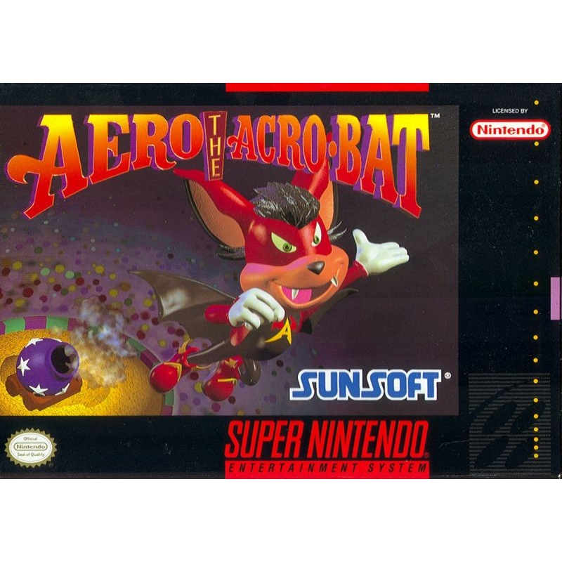 Aero the Acro-Bat Super Nintendo Cartridge Only 5