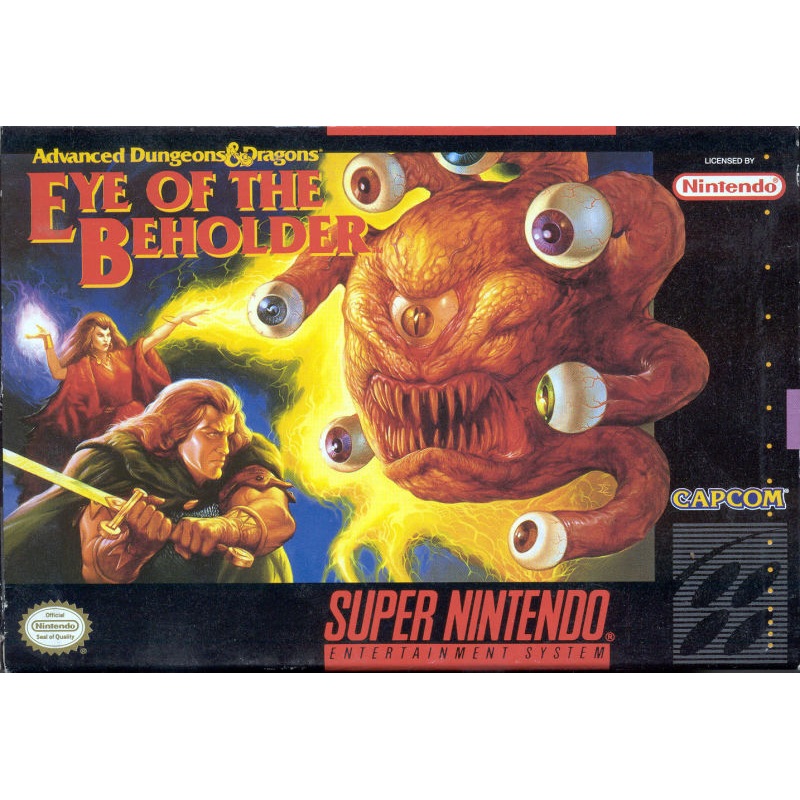 Advanced Dungeons & Dragons: Eye of the Beholder Super Nintendo No Manual 3