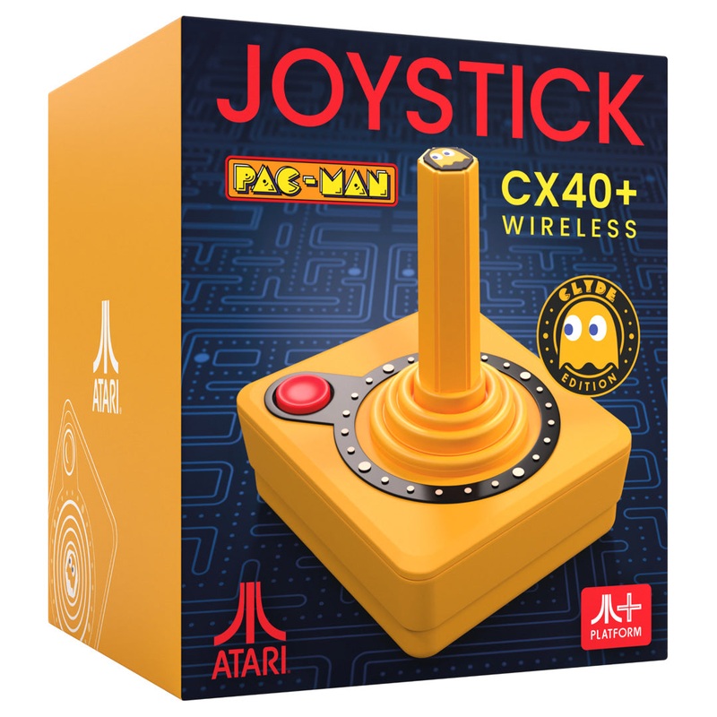 Atari CX40+ Wireless Joystick – Pac Man – Clyde Edition