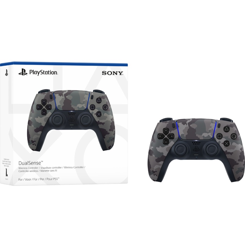 DualSense Wireless Controller   Grey Camouflage