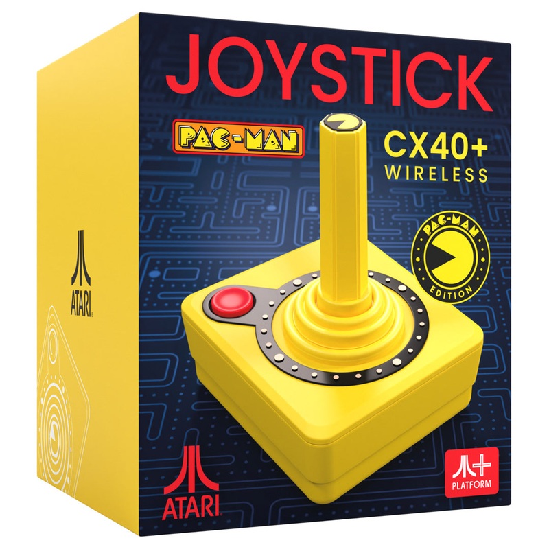 Atari CX40+ Wireless Joystick – Pac Man – Pacman Edition