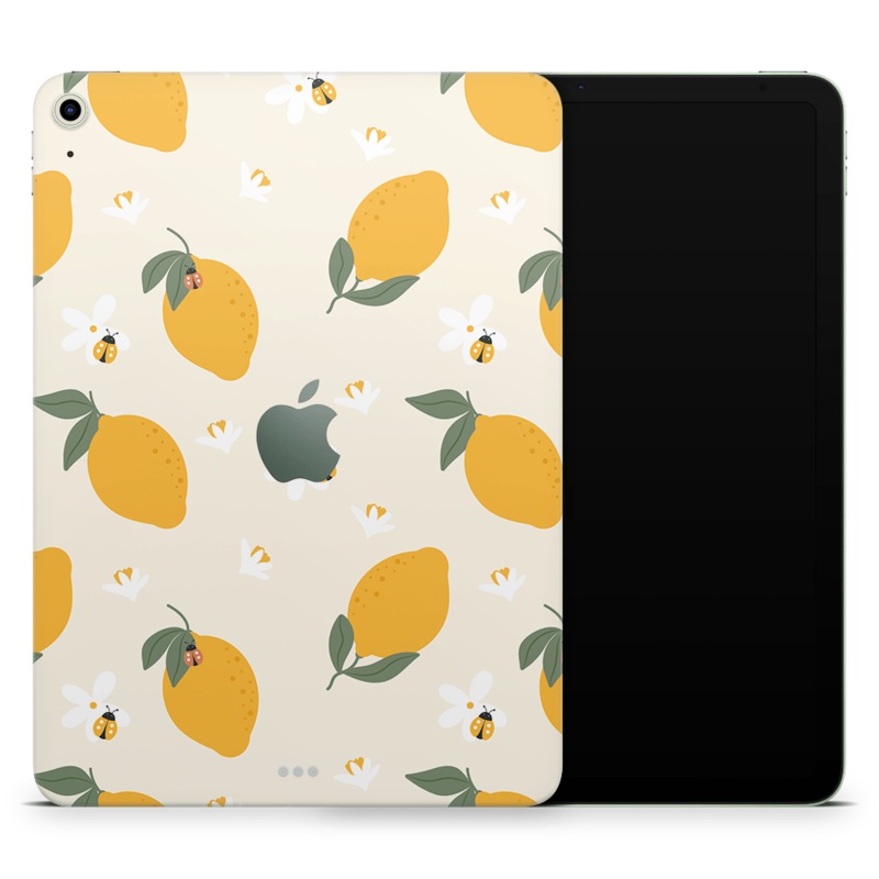 Zesty Lemons Beige Apple iPad Air Skins 13″ M2 Gen 6