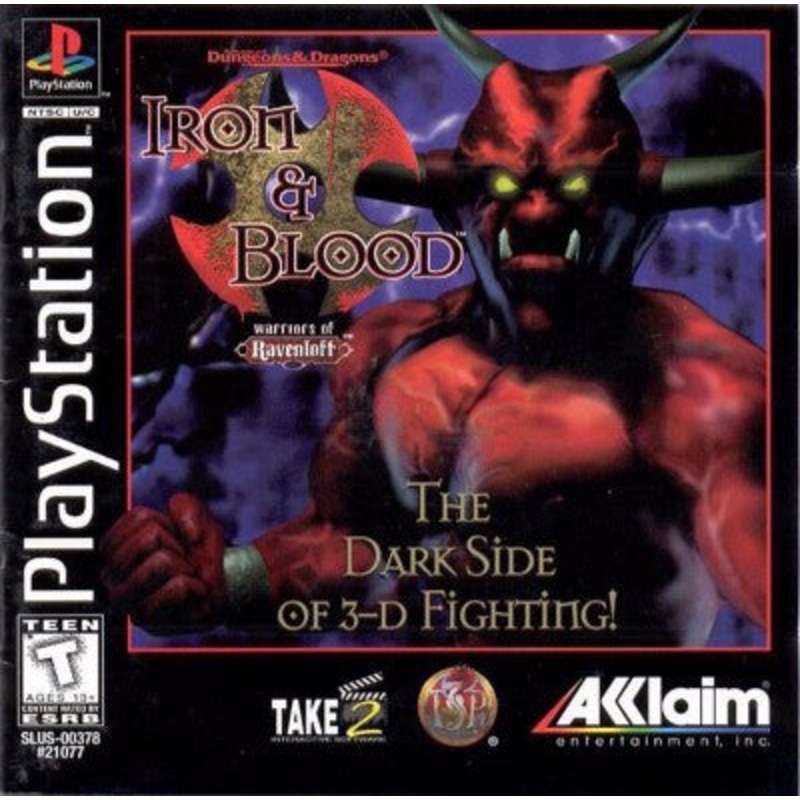 Advanced Dungeons & Dragons: Iron & Blood – Warriors of Ravenloft  Playstation Complete in Box