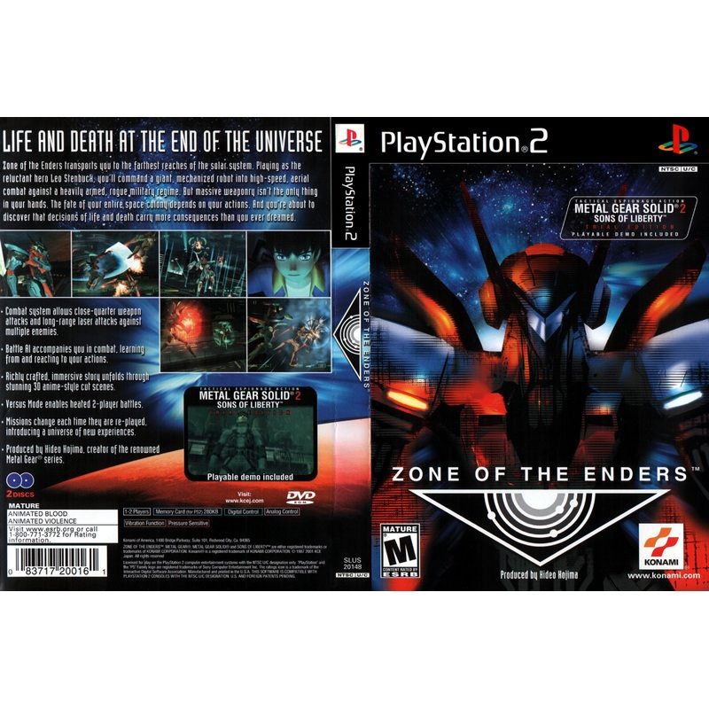 Zone of the Enders w/o Demo Disc C PS2